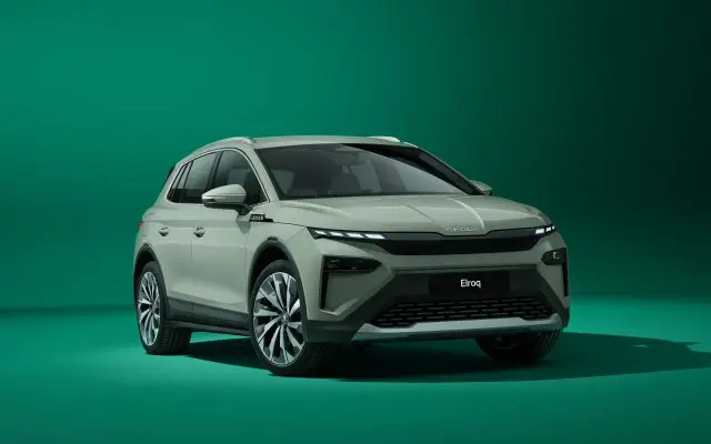 Škoda Elroq, prednja bočna strana (facelift/model year update)