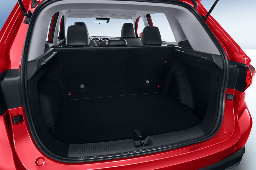 MG ZS Hybrid+, prtljažni prostor
