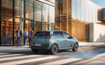 Dacia Spring (nova generacija, 2026), prednja bočna strana, električno vozilo