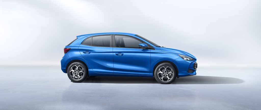MG3 Hybrid+, bočni profil, plava boja