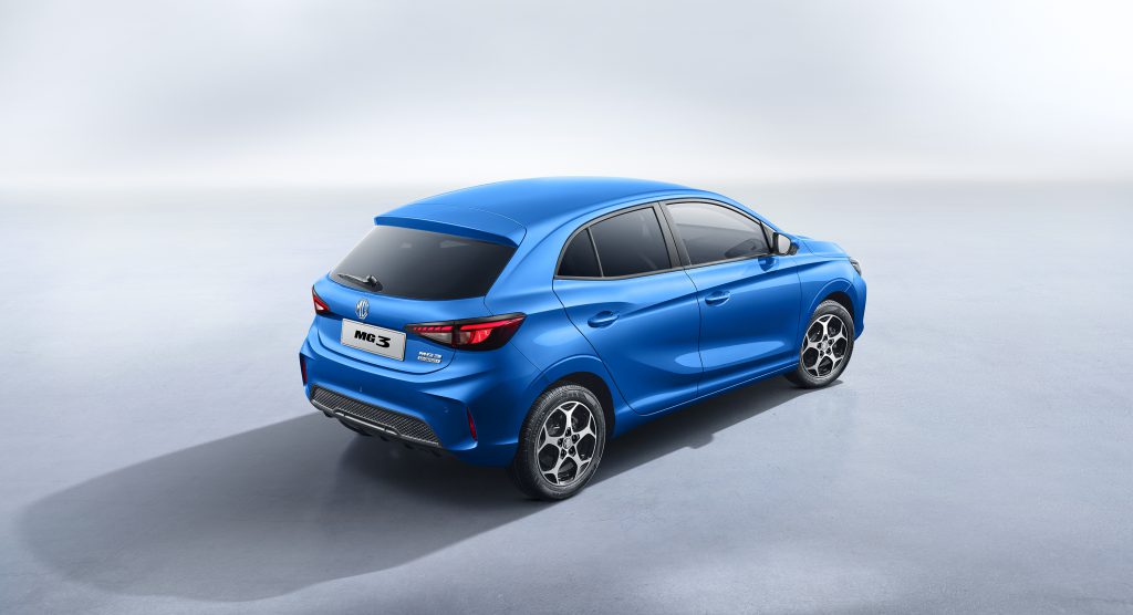 MG3 Hybrid+, pogled pozadi pod uglom od tri četvrtine